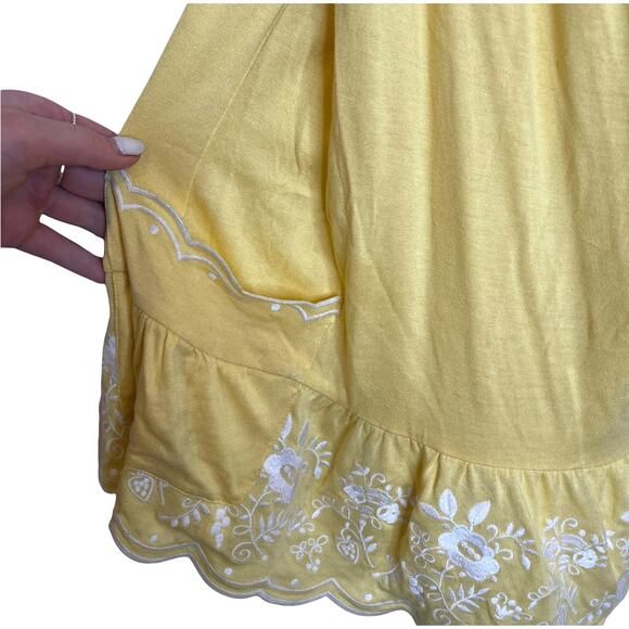 Juicy Couture Camomile Lawn Tie Cami Yellow Sun Top Cover Up NEW Large - Picture 2 of 7
